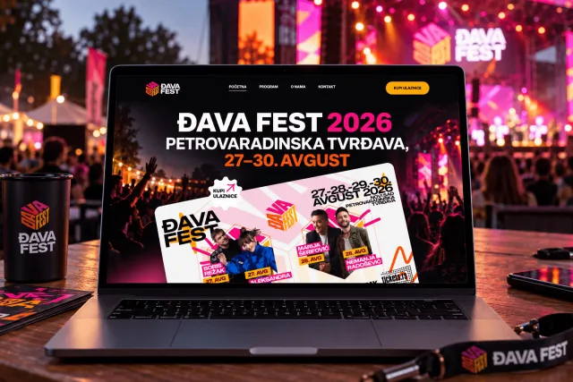 Djava Fest — prikaz sajta