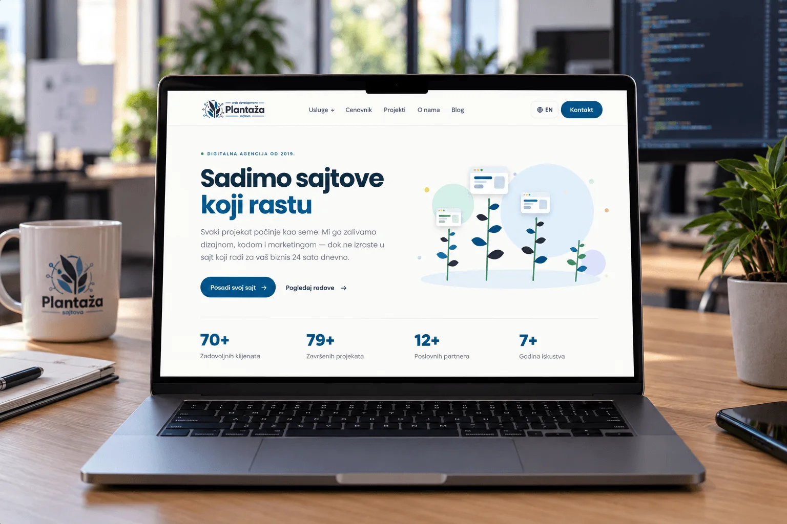 Plantaža sajtova — prikaz sajta