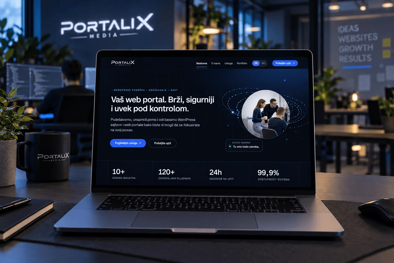 Portalix Media — website preview